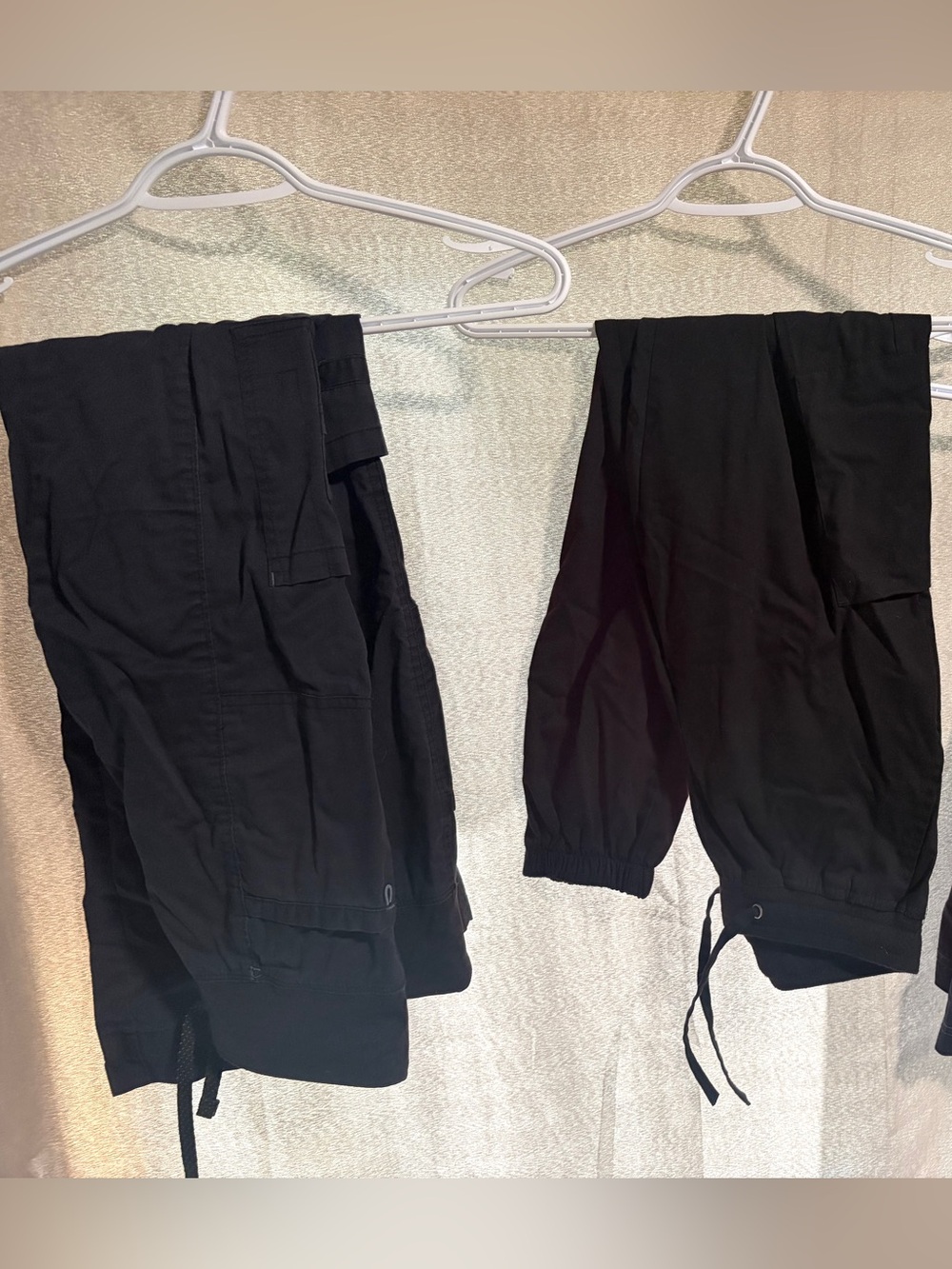 Black Drawstring Jogger Pants